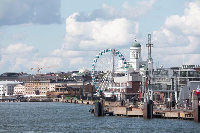 The Helsinki waterfront and Sky Wheel
