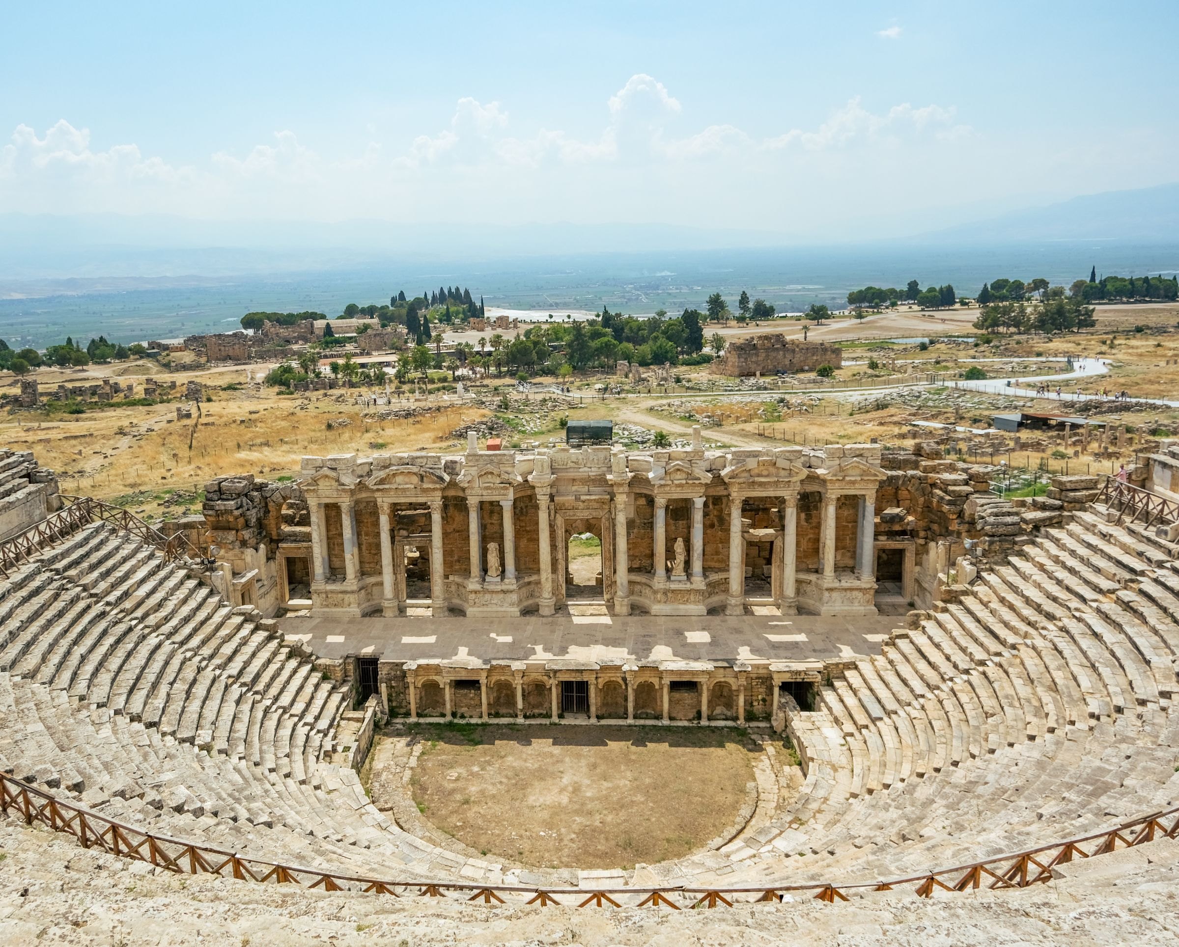 The ancient theatre of Hierapolis at Pamukkale