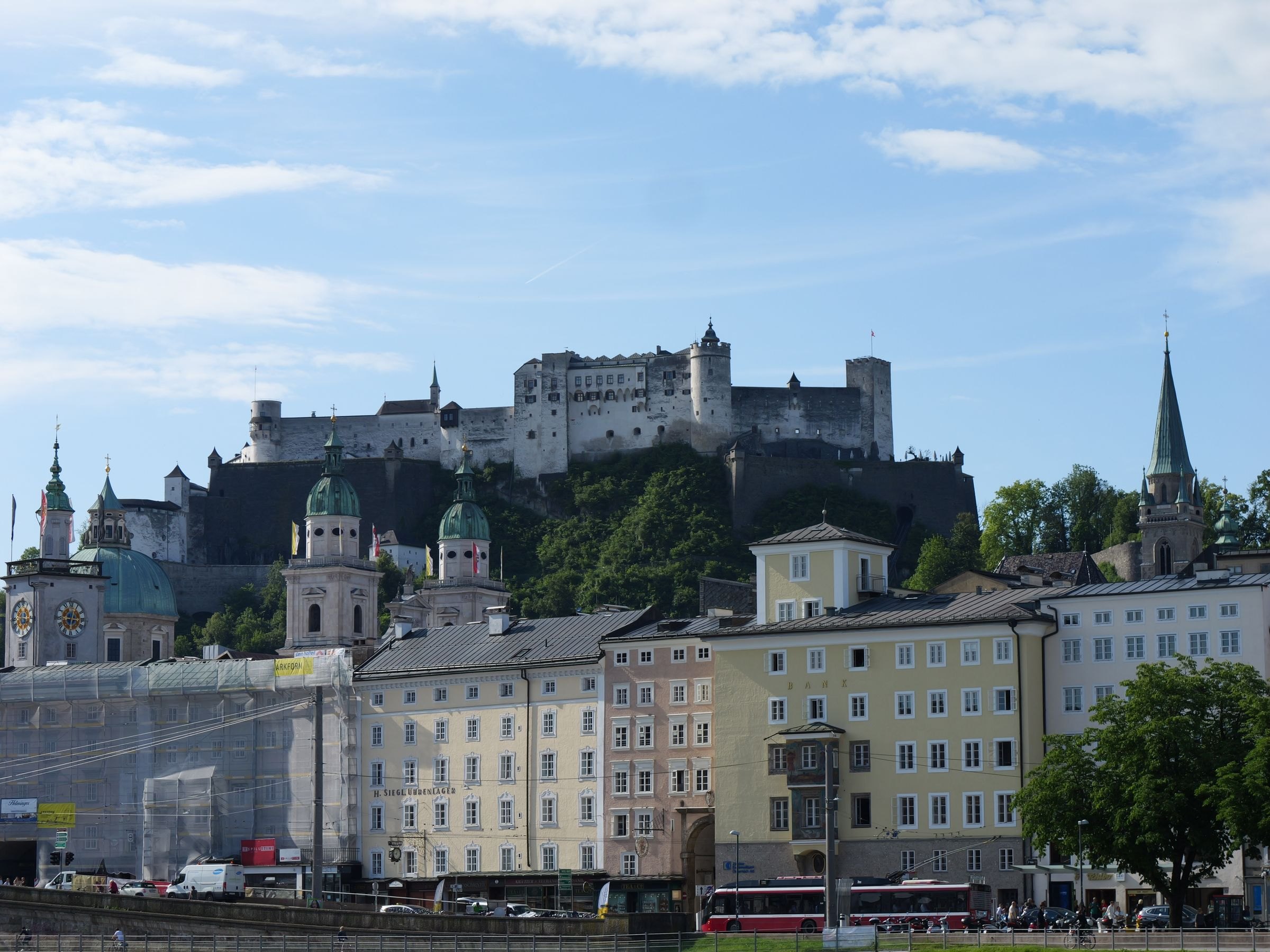 The Hohensalzburg Fortress above Salzburg