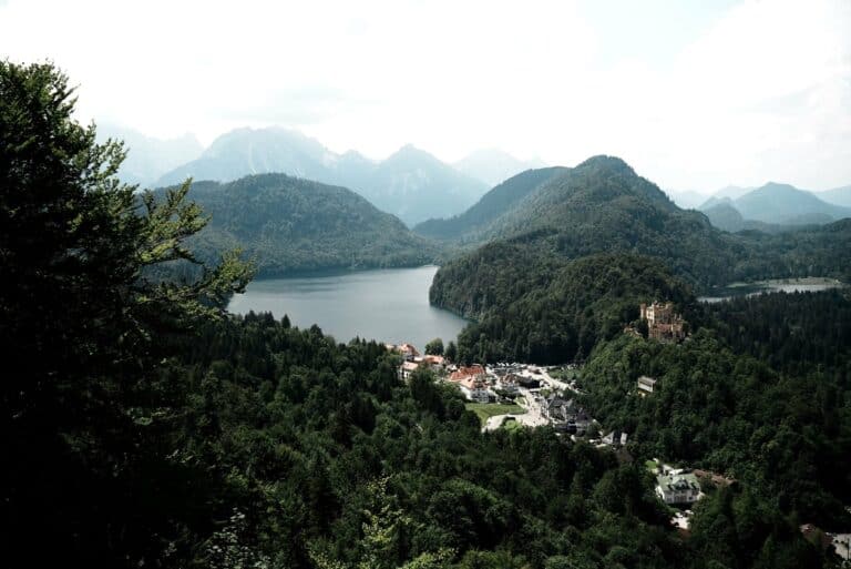 Bavarian forests and lakes near Hohenschwangau