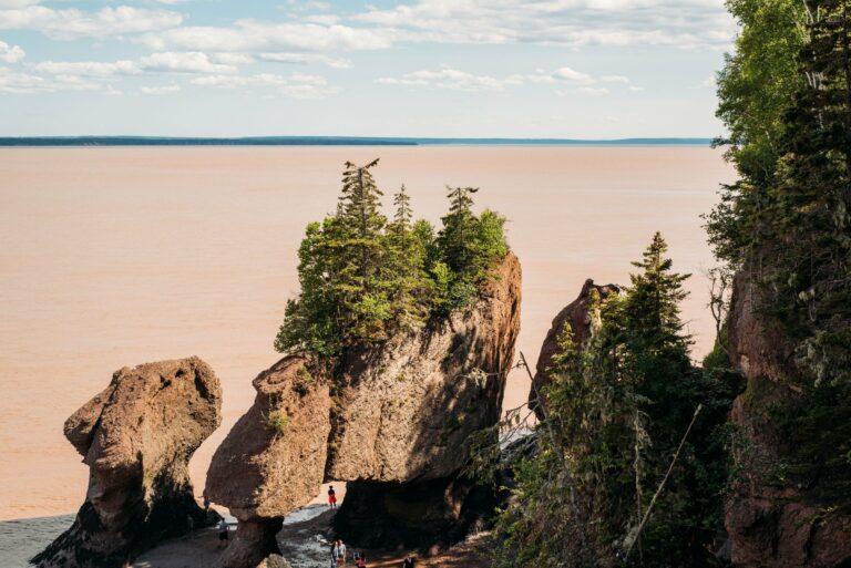 The Hopewell Rocks on the Bay of Fundy