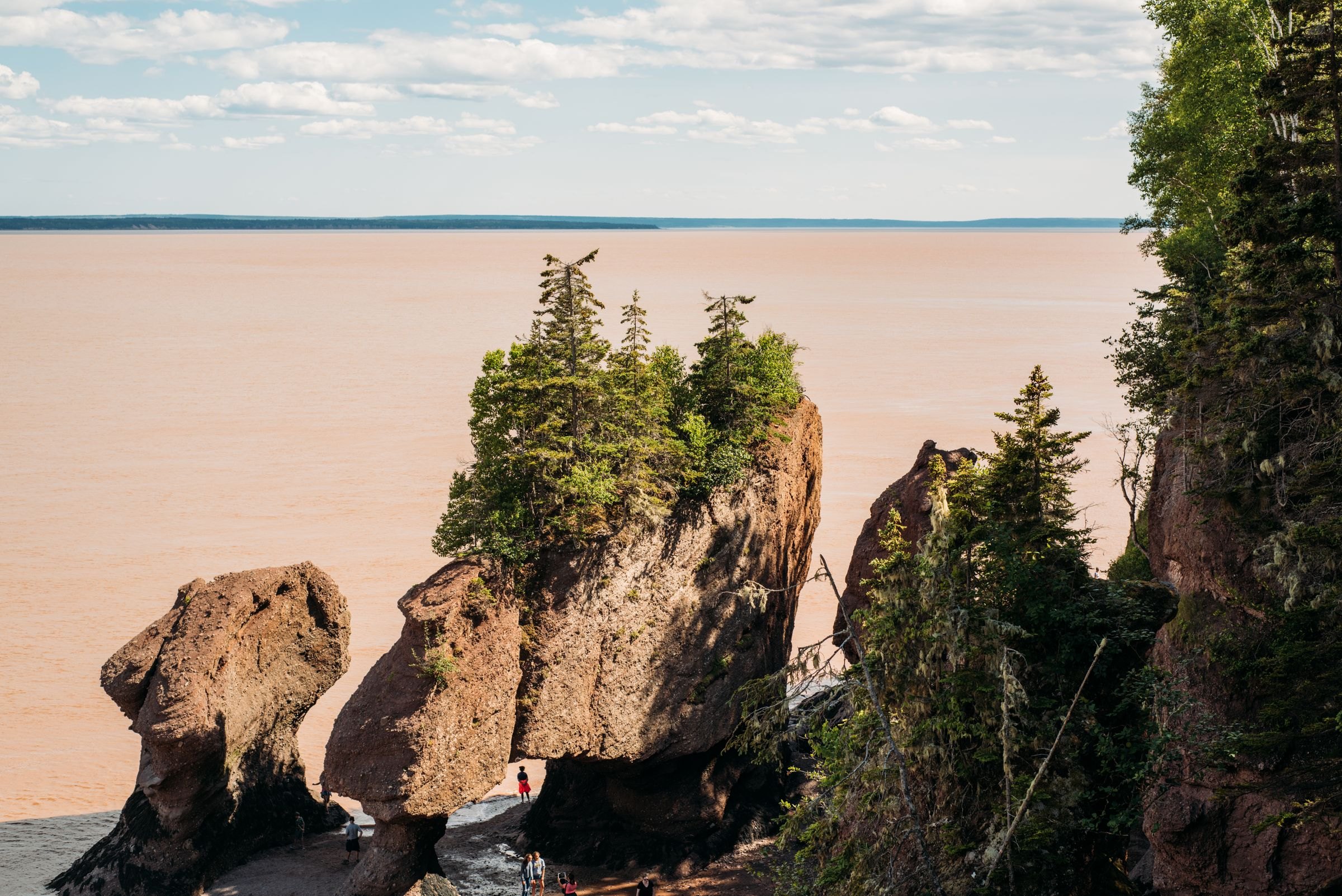 The Hopewell Rocks on the Bay of Fundy