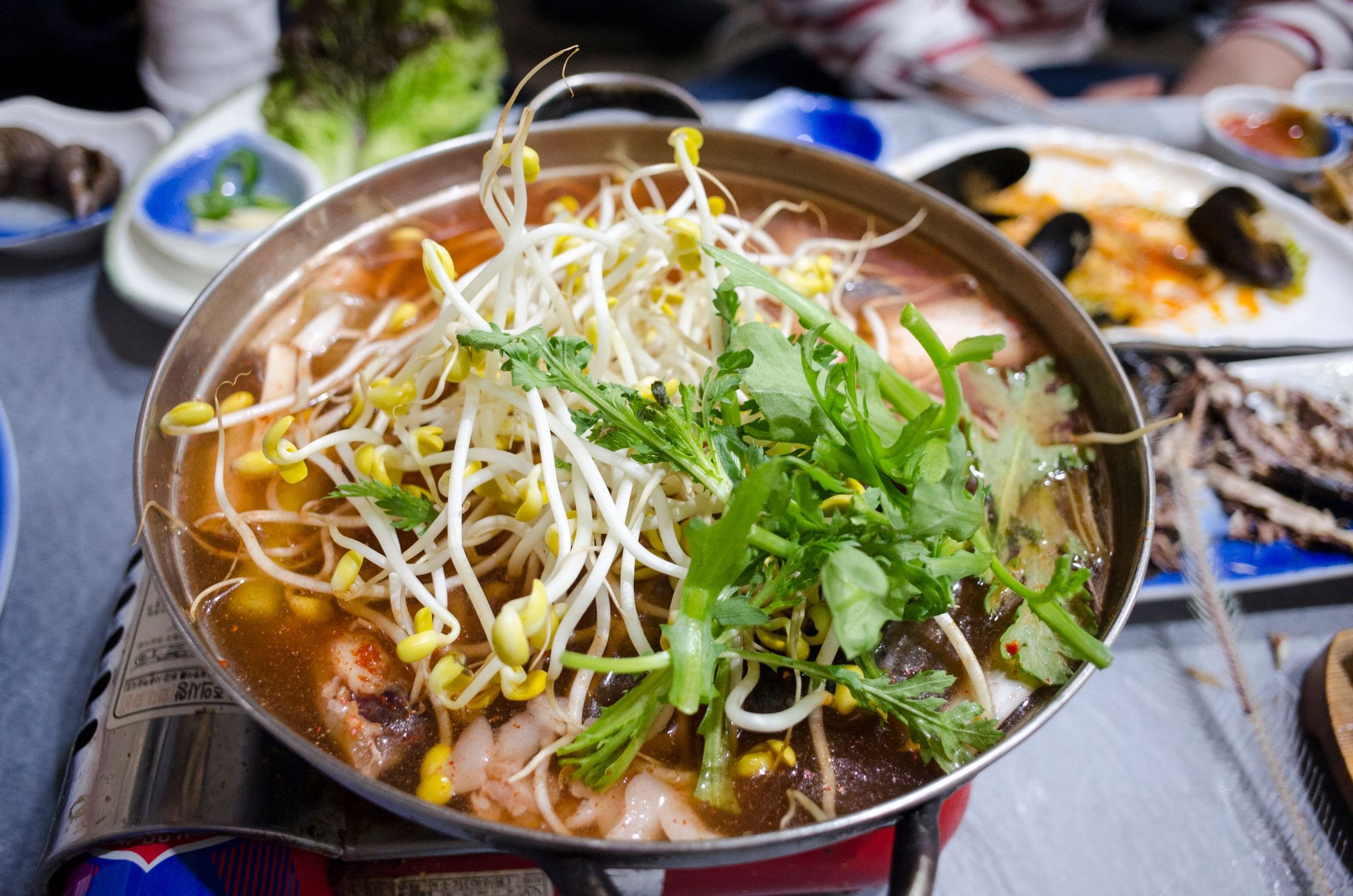 A Korean hot pot