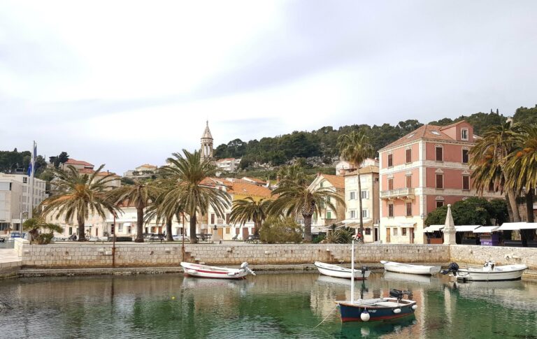 The harbour at Hvar town
