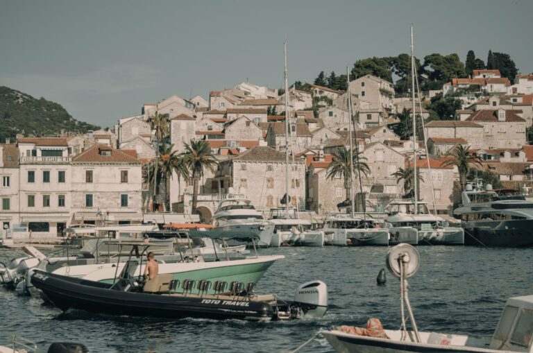 The waterfront of Hvar town