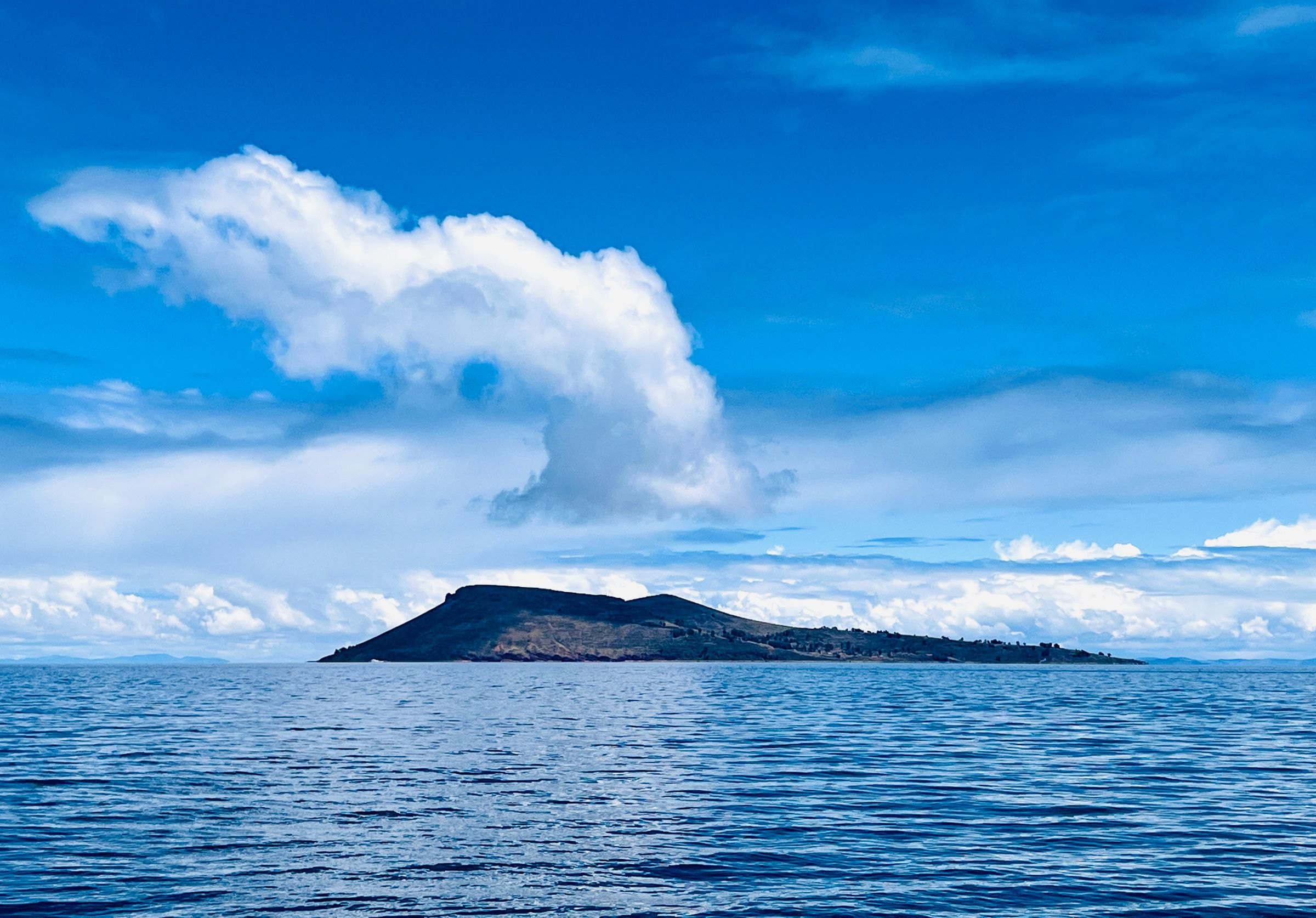 An island on Lake Titicaca