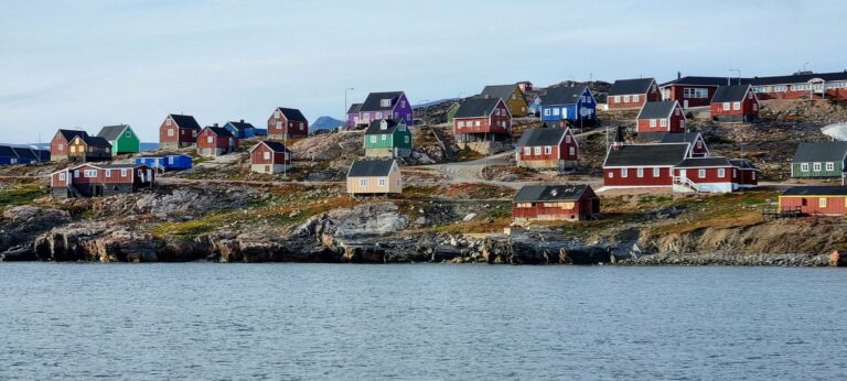Colourful houses at Ittoqqortoormiit, Greenland