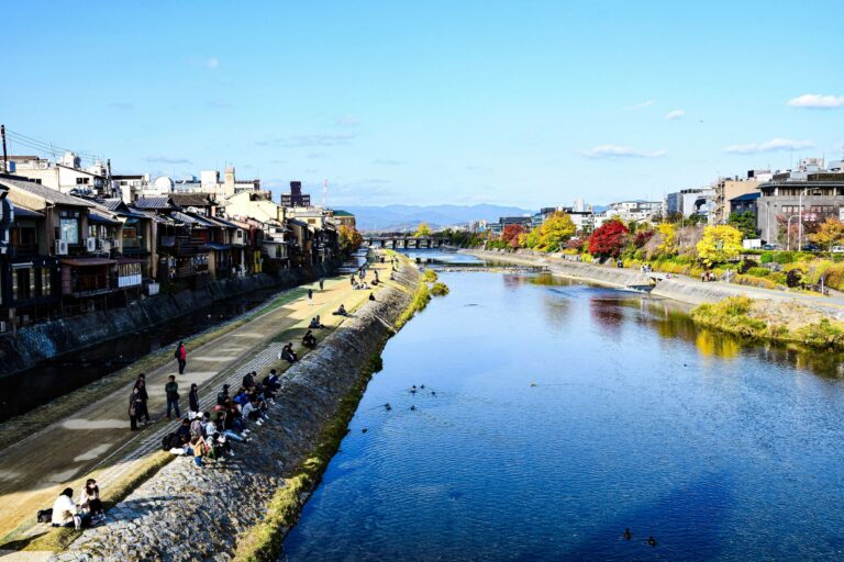 The Kamo River in Kyoto