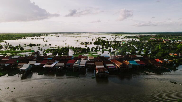 The floating village of Kampong Khleang