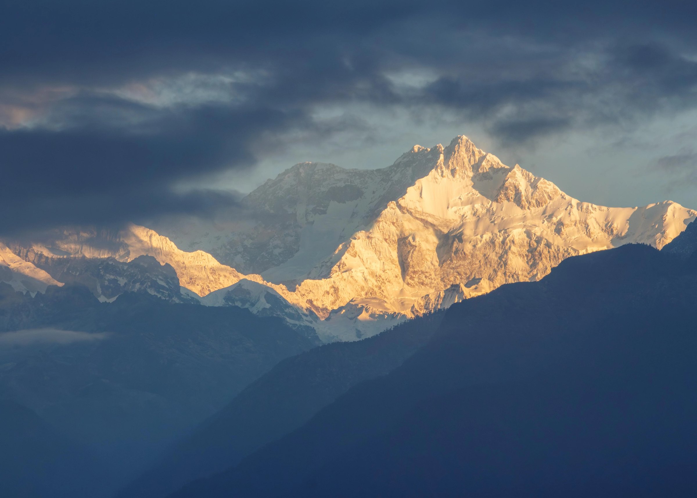 Sunrise on Kanchenjunga from Sikkim