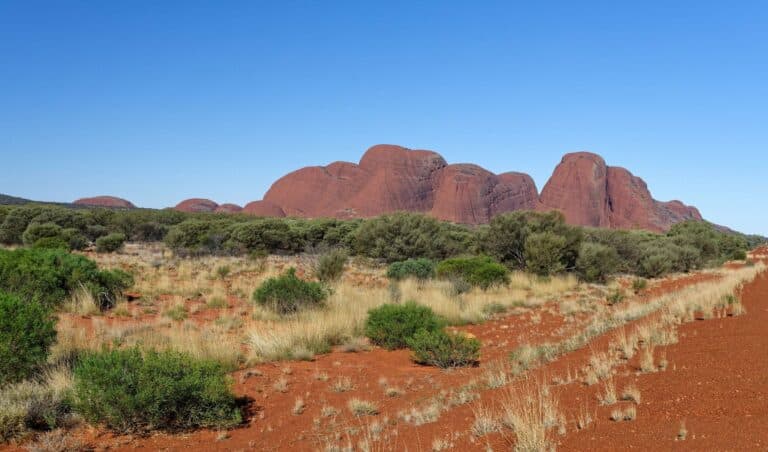 The domes of Kata Tjuta in Australia's Red Centre