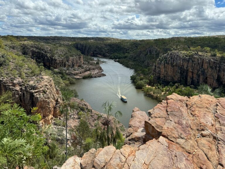 A boat in a Top End gorge