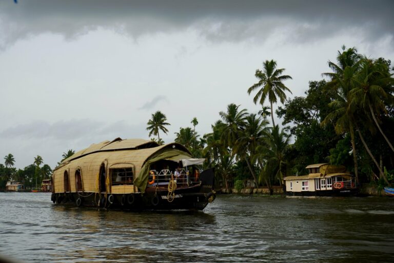 A Kerala houseboat on the backwaters