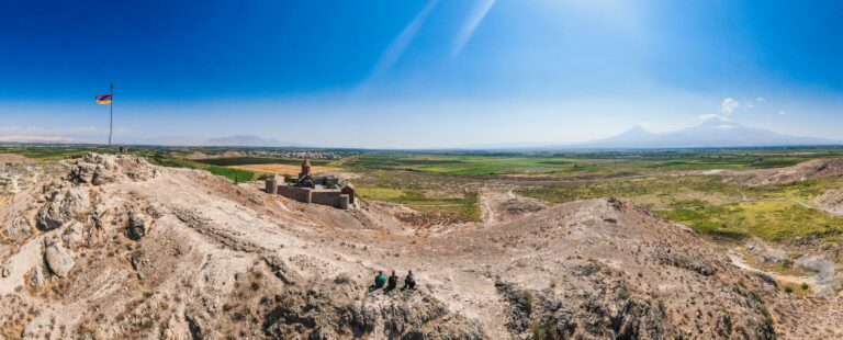 Khor Virap Monastery beneath Mount Ararat