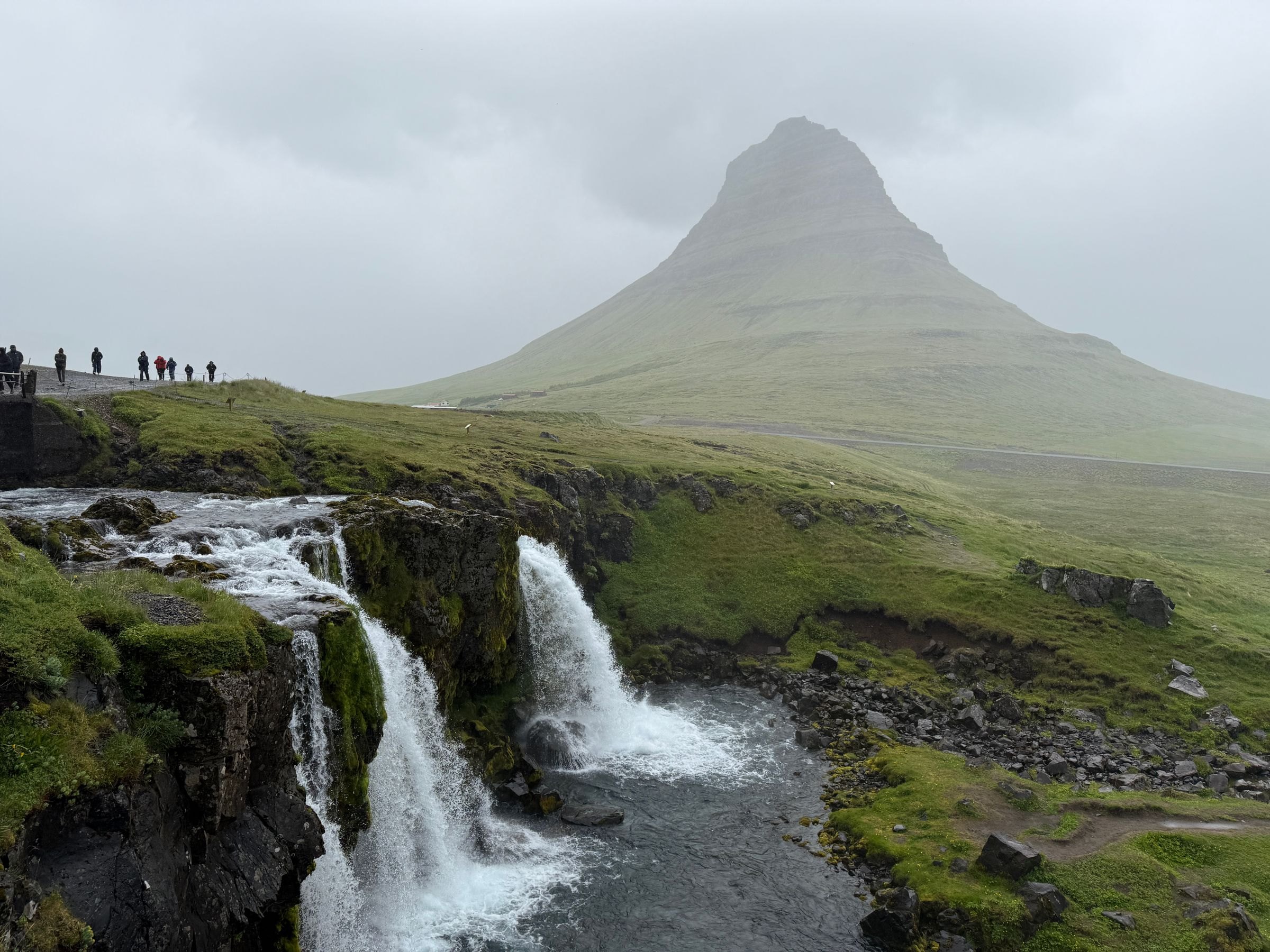 Kirkjufell mountain and waterfall