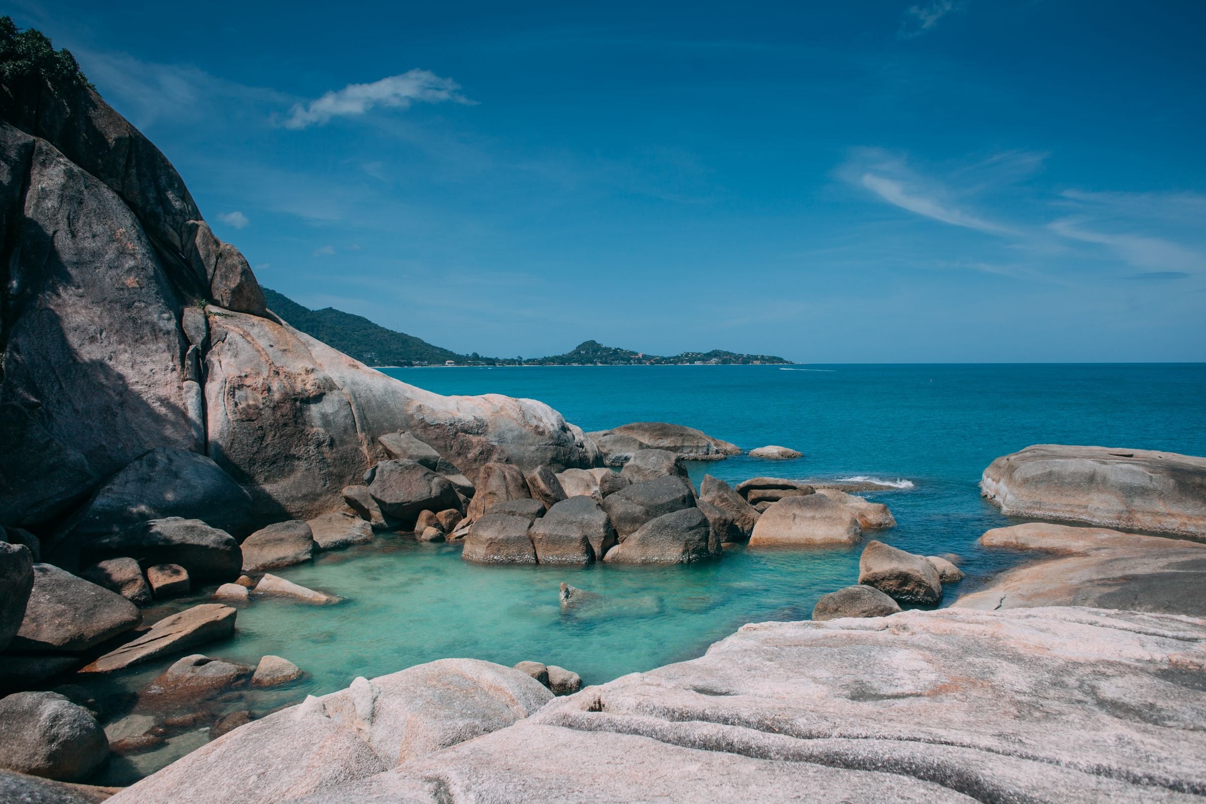 A rocky lagoon on Ko Samui