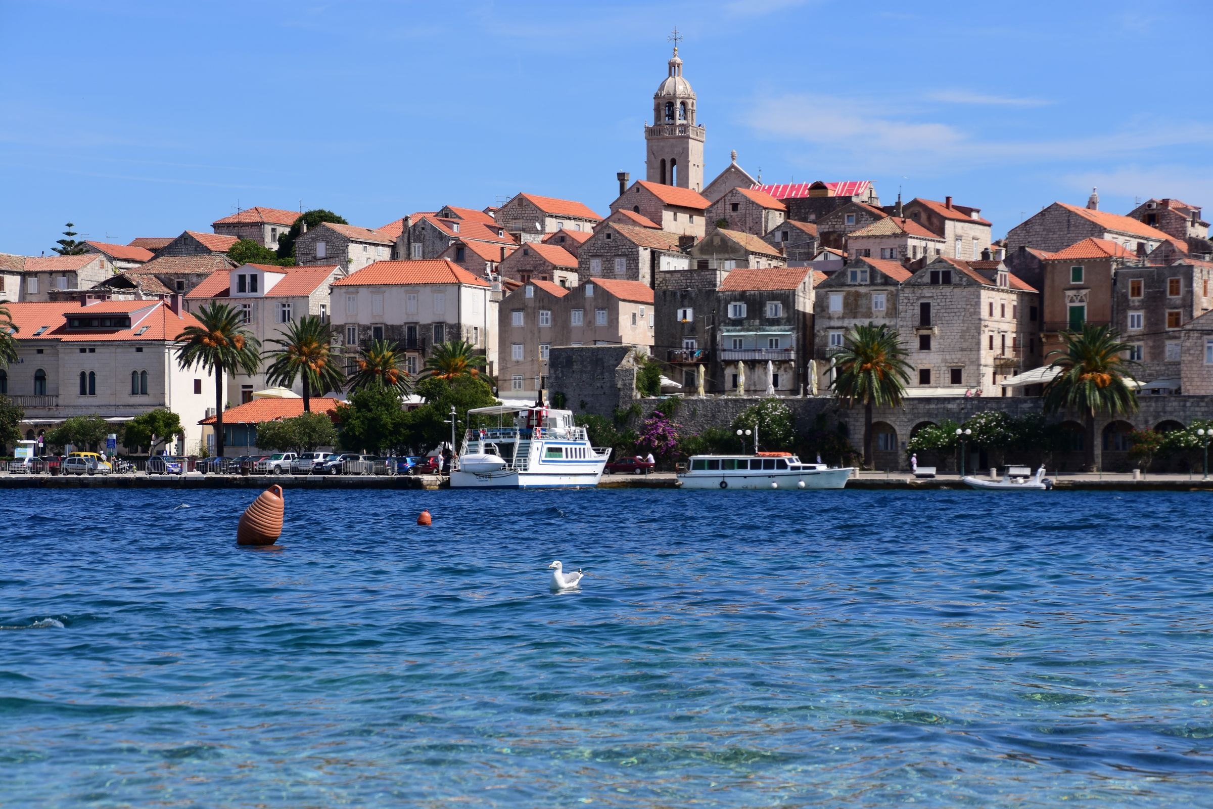 Korcula old town by the Adriatic