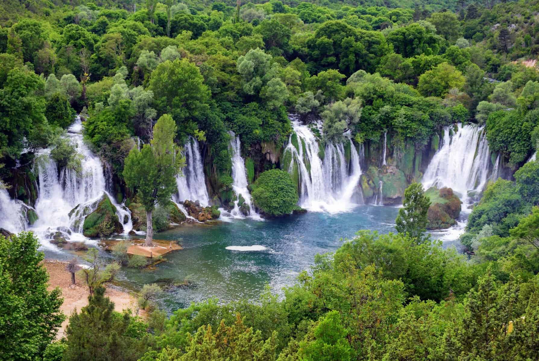 Kravica Waterfall in Herzegovina, Bosnia and Herzegovina