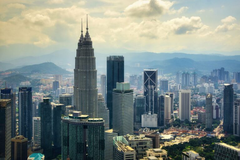 The Kuala Lumpur skyline and the Petronas Towers