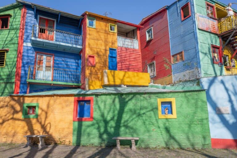 Colourful houses in La Boca, Buenos Aires