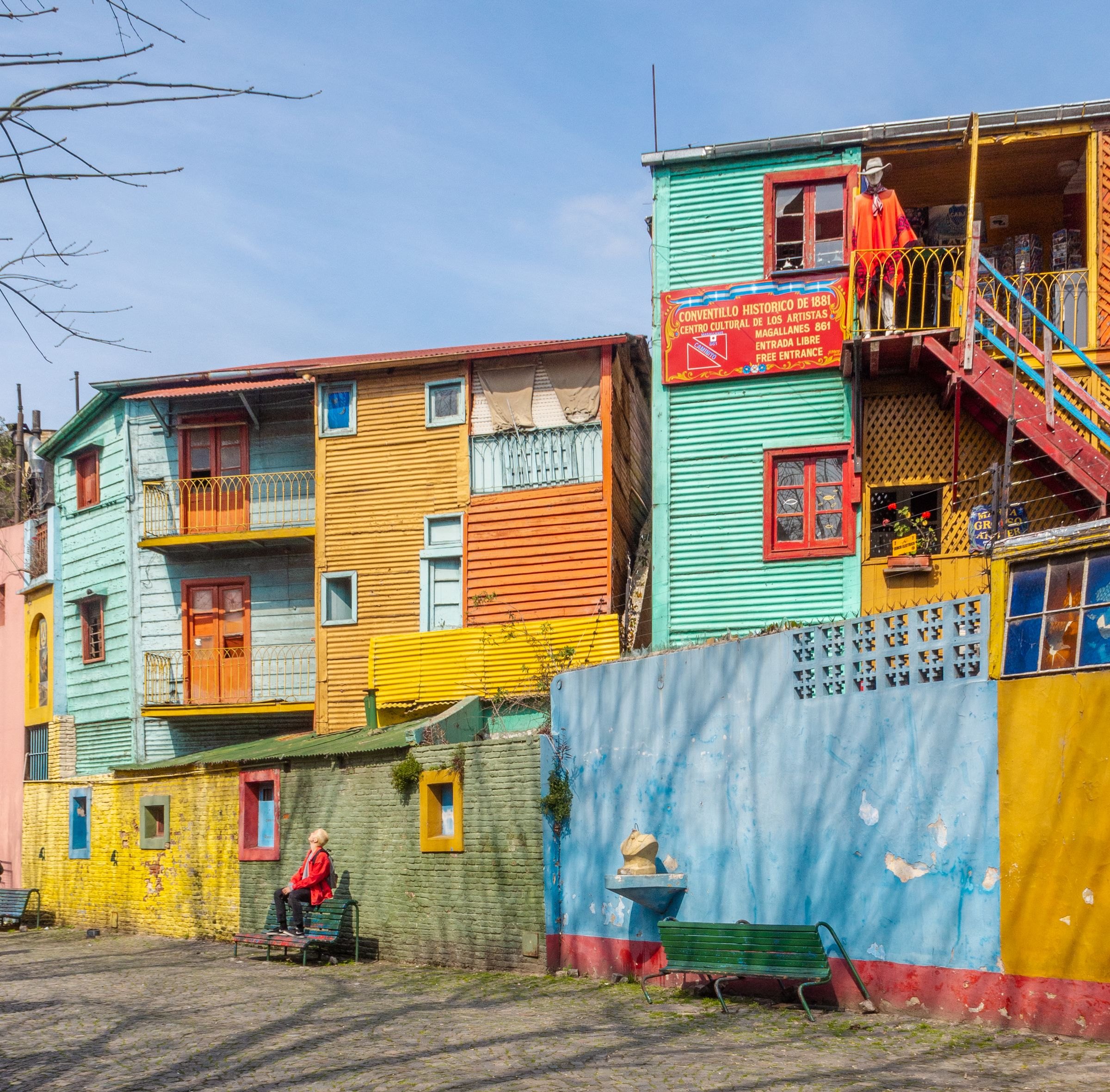Colourful houses in La Boca, Buenos Aires