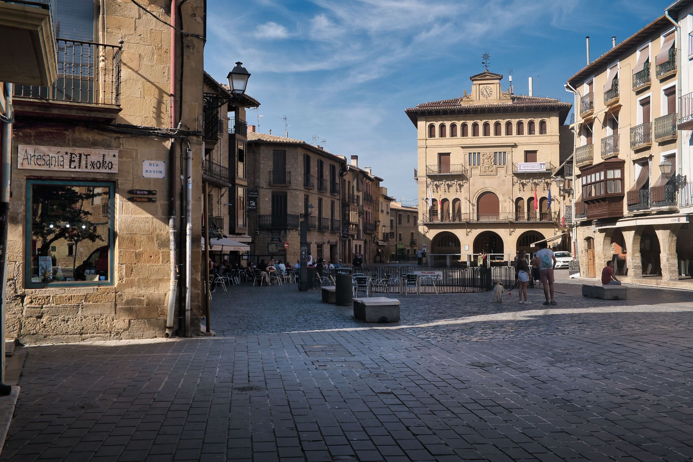 The main square of Laguardia