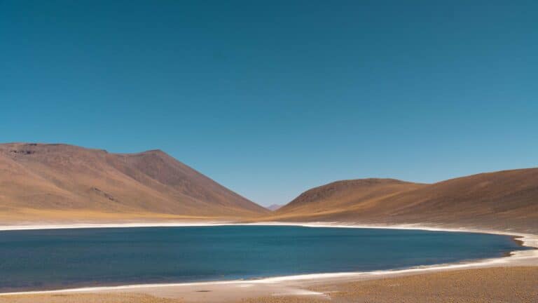The blue waters of Laguna Miscanti, Atacama