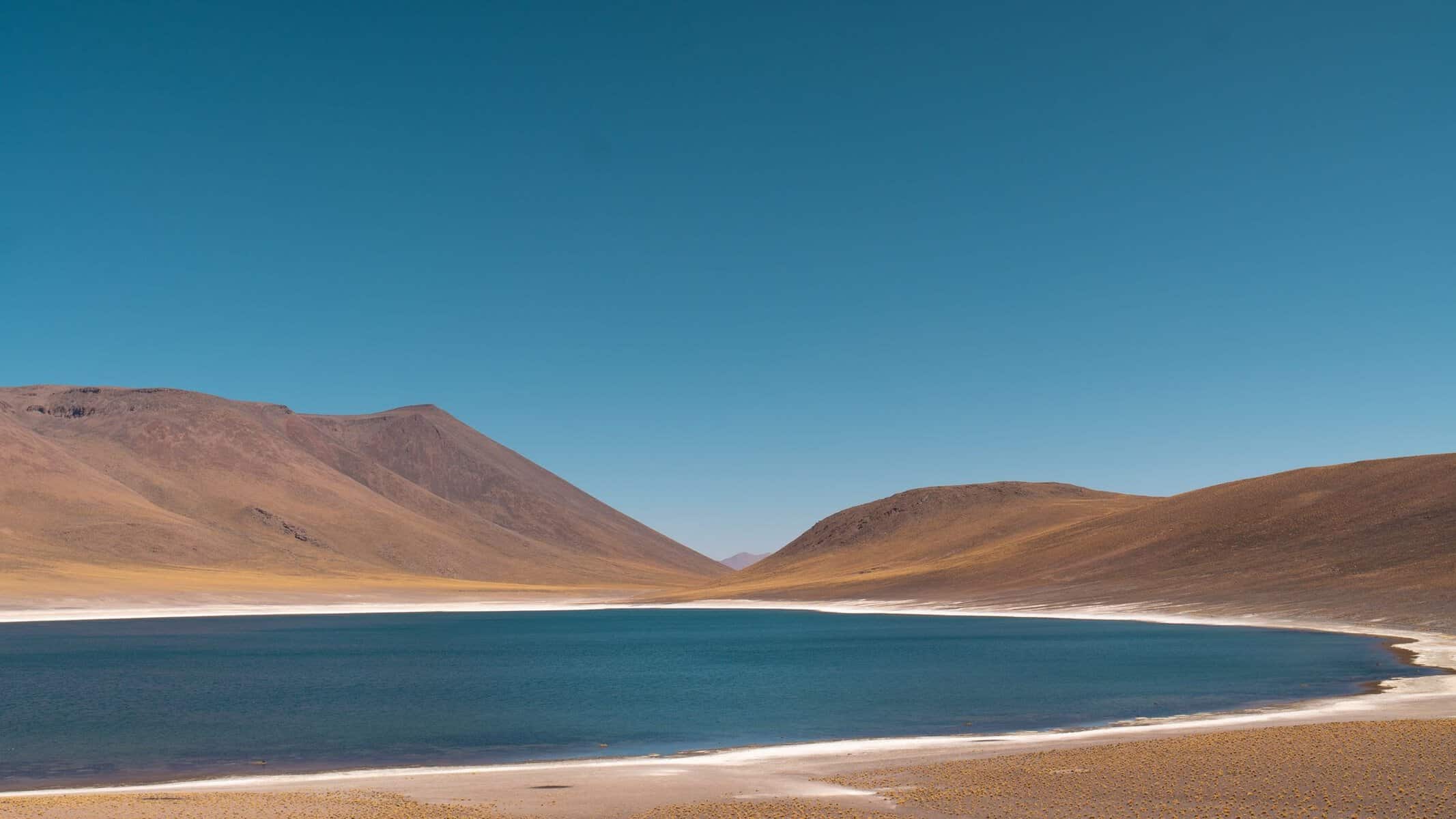 The blue waters of Laguna Miscanti, Atacama