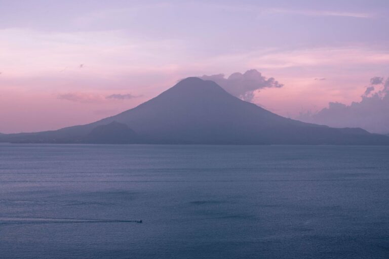 Sunset over Lake Atitlán