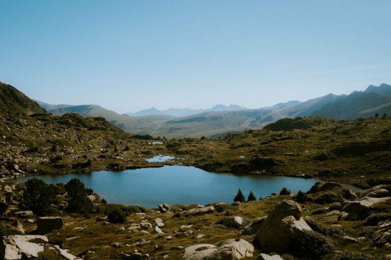 A clear mountain lake in Andorra
