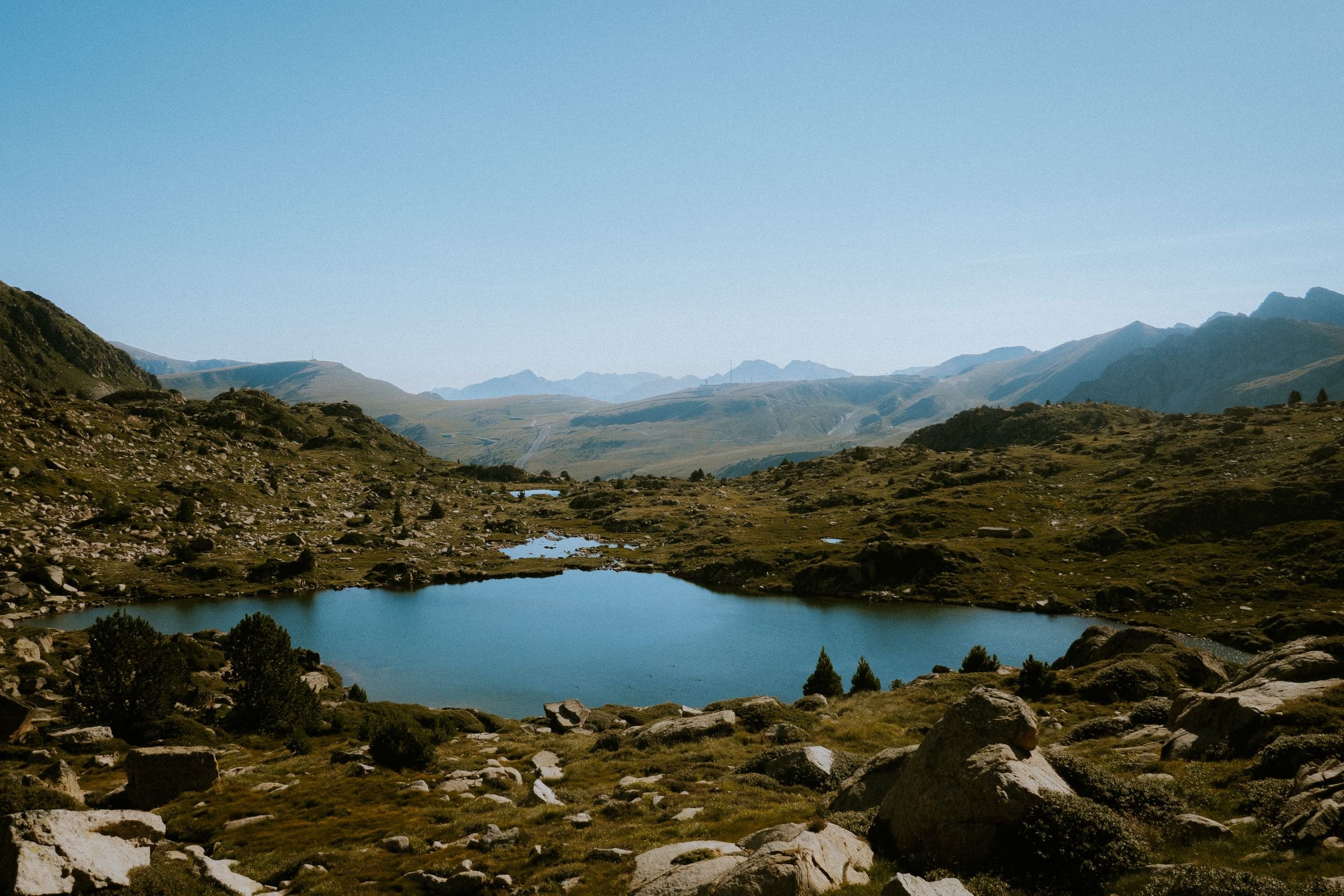 A clear mountain lake in Andorra
