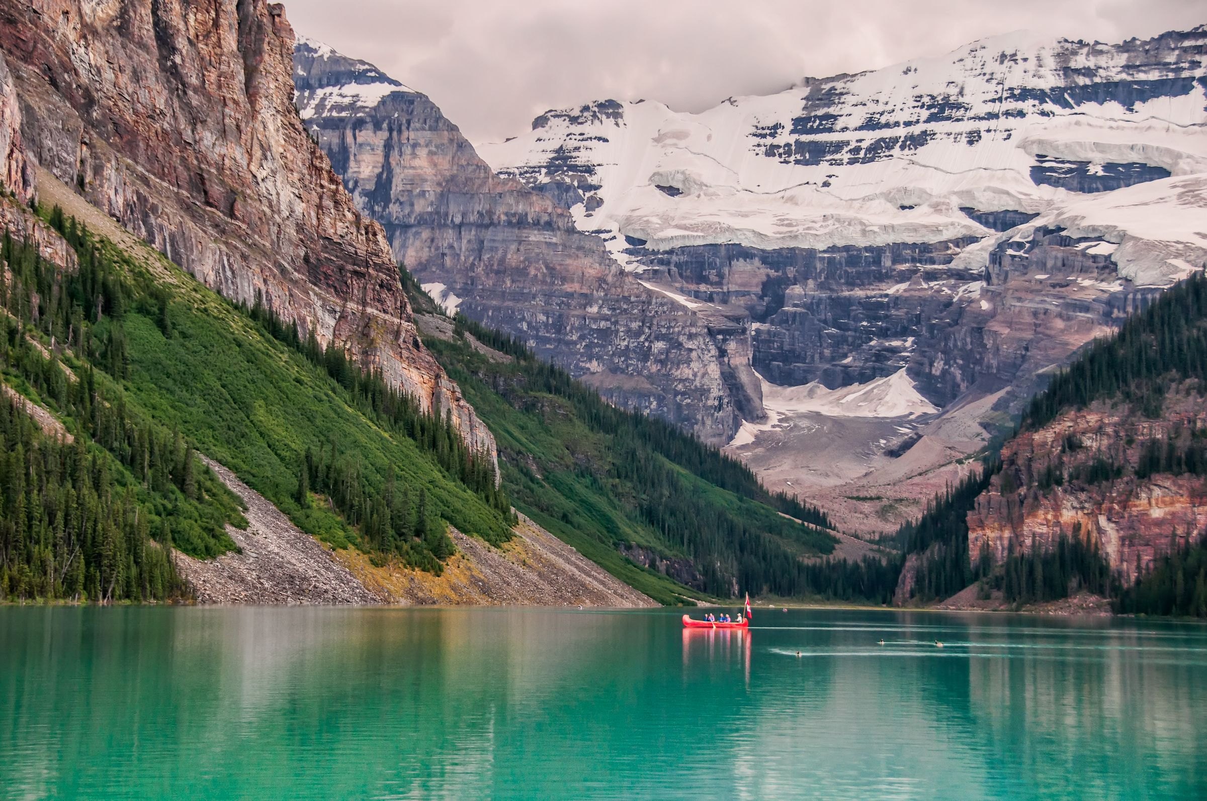 Canoeing on Lake Louise