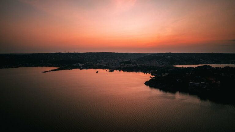 Sunset over Lake Victoria at Mwanza