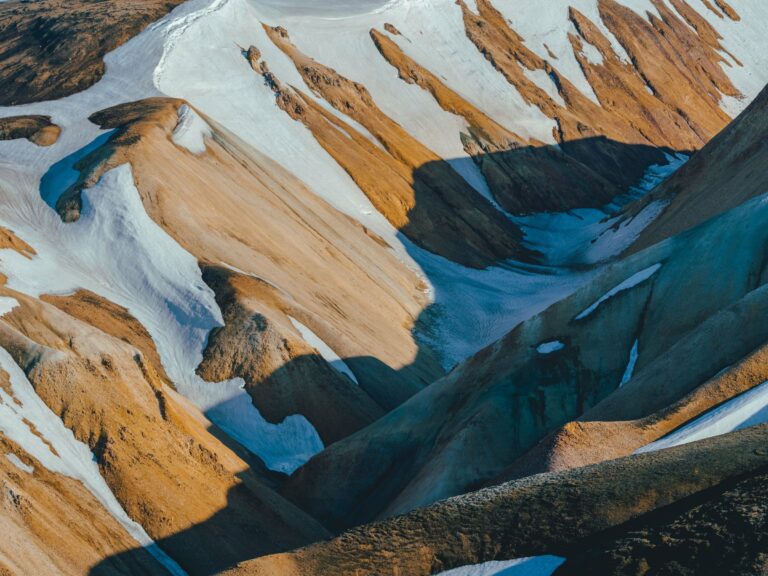 Landmannalaugar's mountains from above