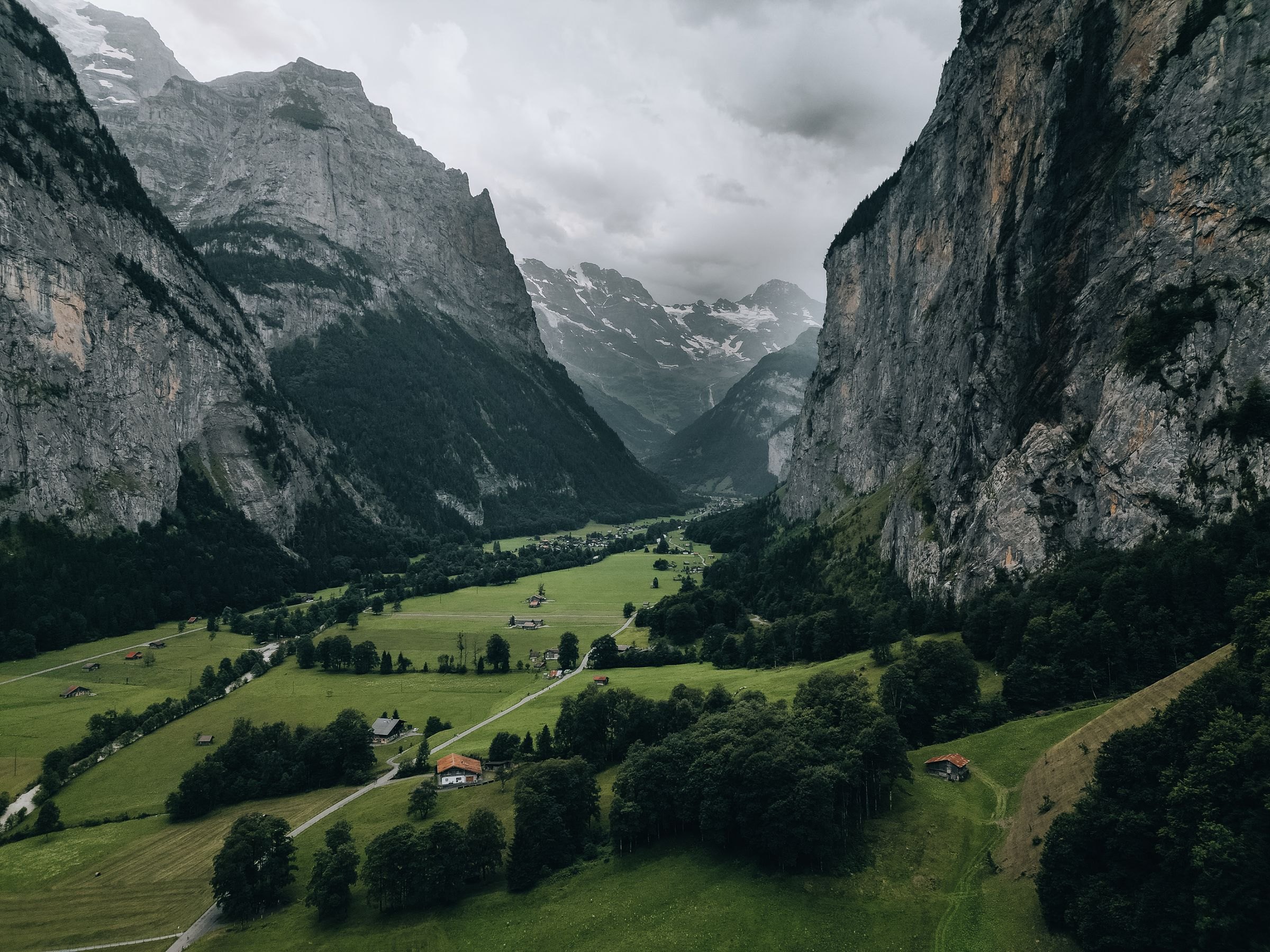 The Lauterbrunnen valley below Mürren