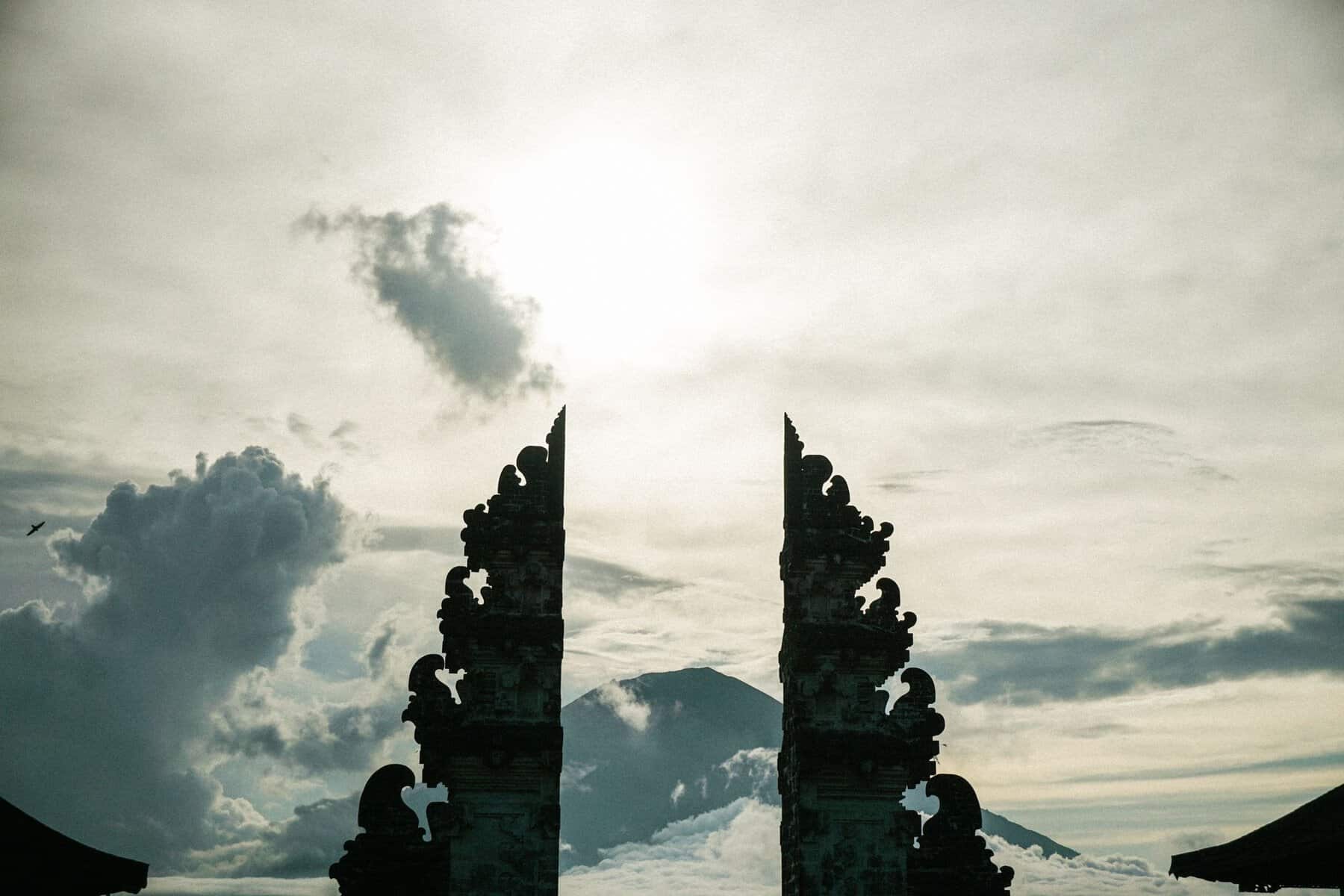 The split gates of Pura Lempuyang, Bali