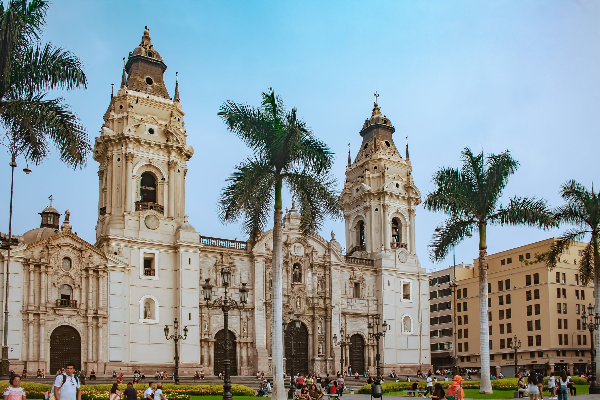 Lima Cathedral on the Plaza Mayor