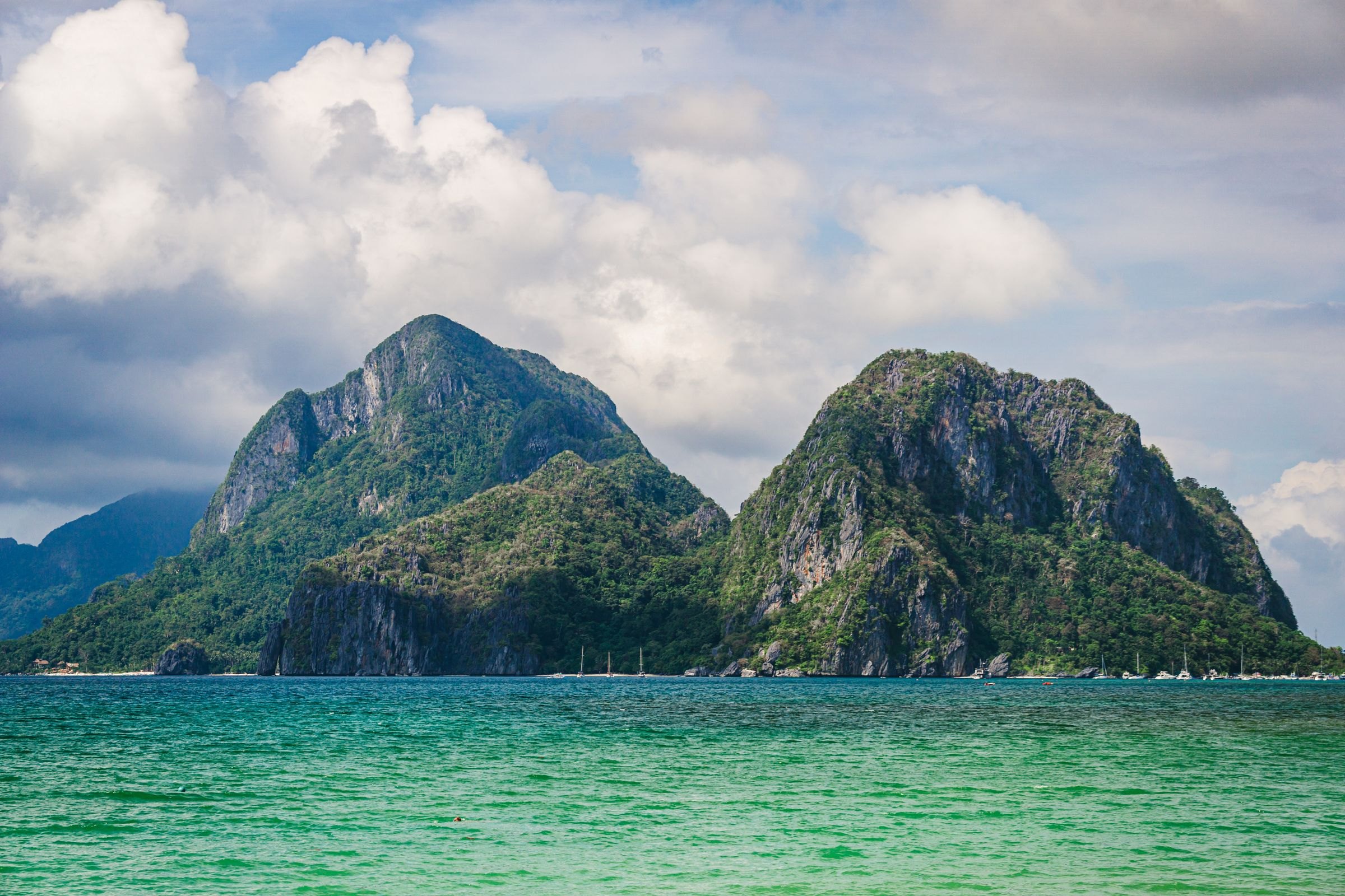 Limestone islands off El Nido