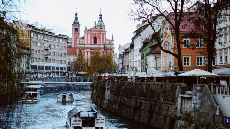 The Ljubljanica river in Ljubljana