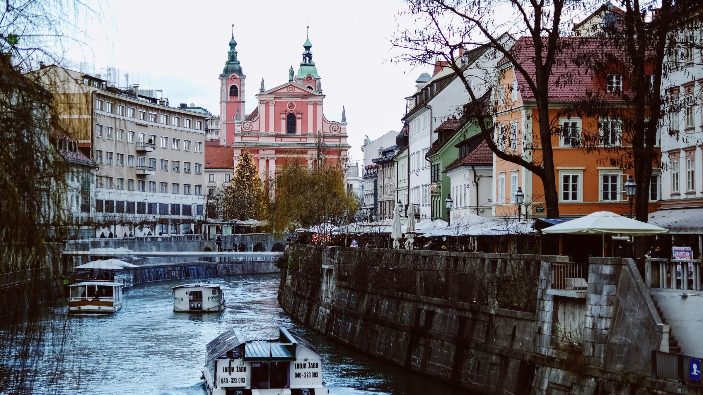 The Ljubljanica river in Ljubljana