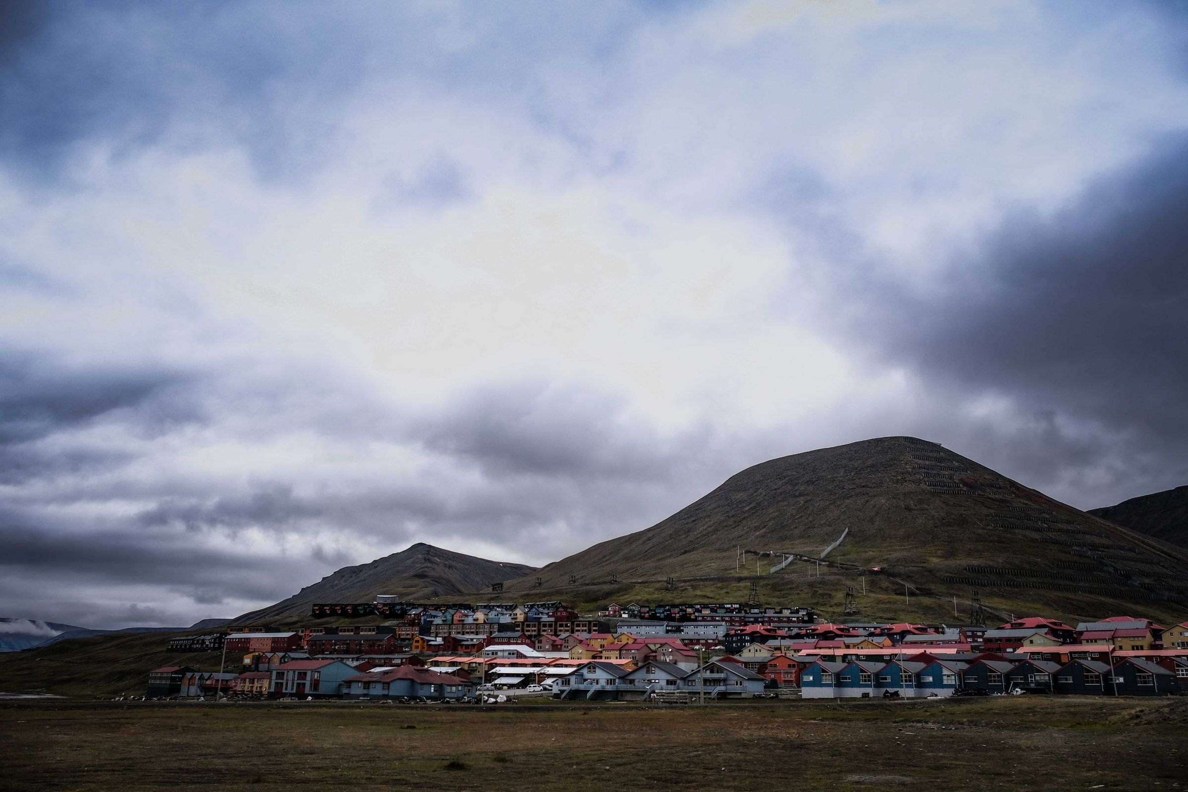 Colourful houses in Longyearbyen