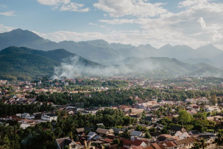 Luang Prabang among misty mountains