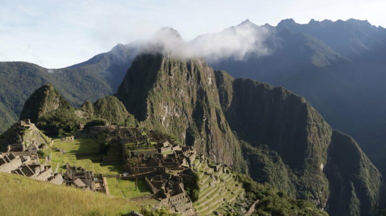 Machu Picchu among the Andes