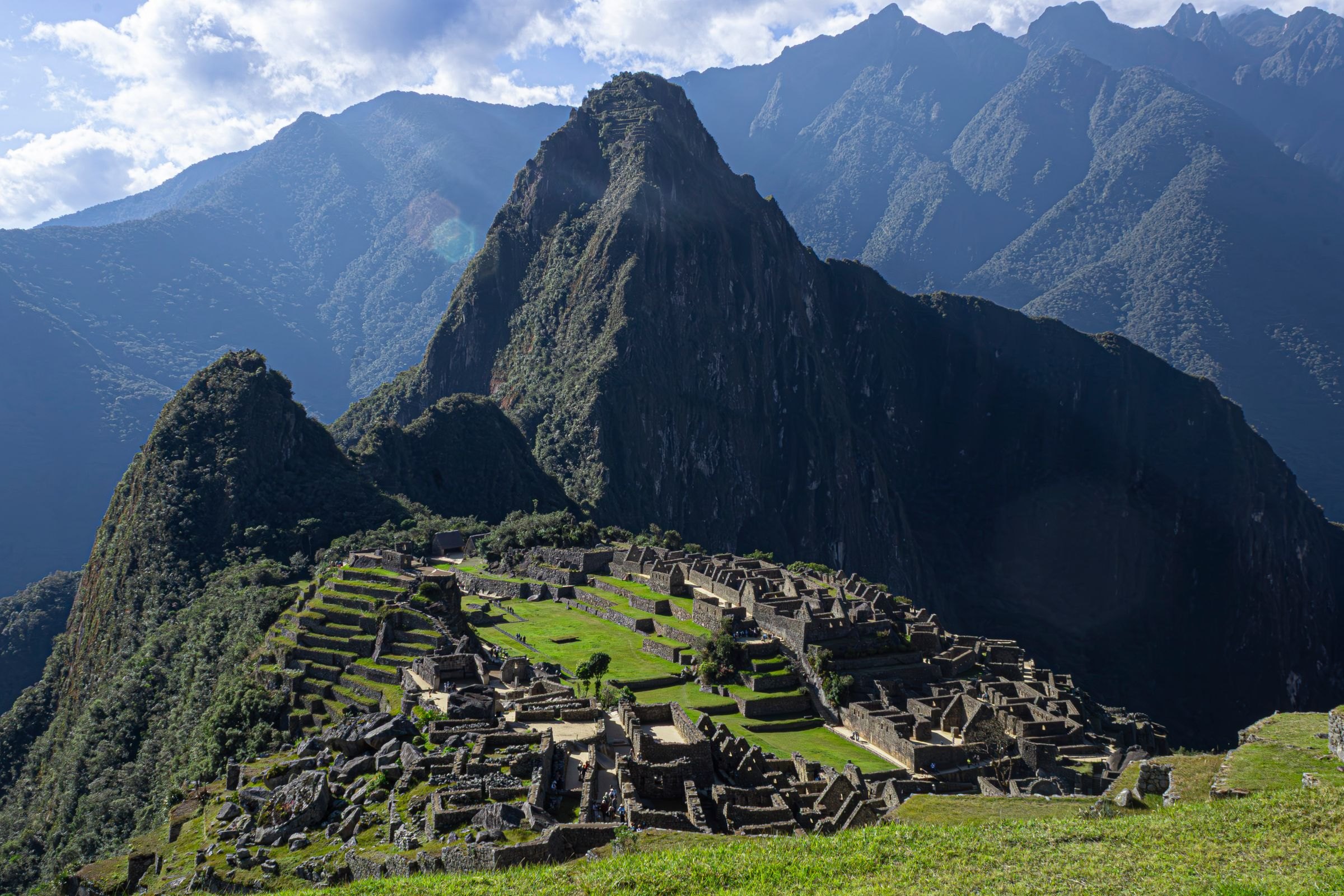 Machu Picchu below the Andes