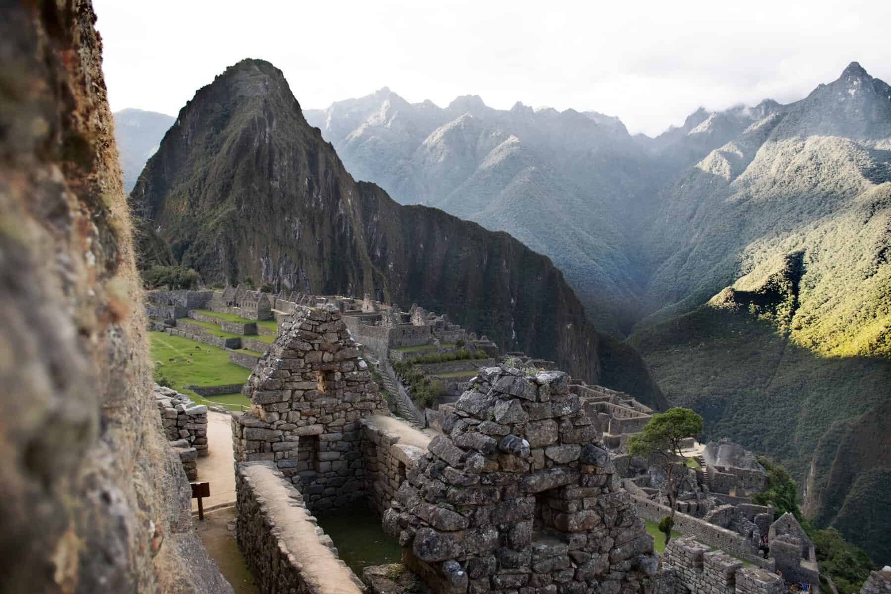 Inca walls at Machu Picchu