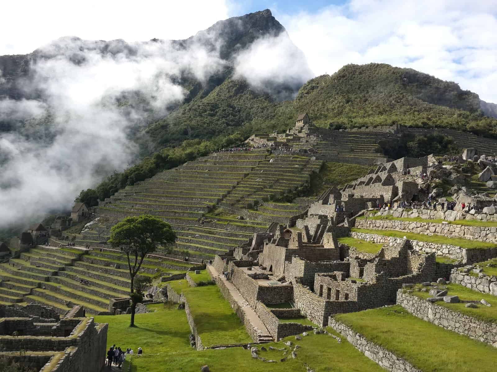 Machu Picchu surrounded by mist