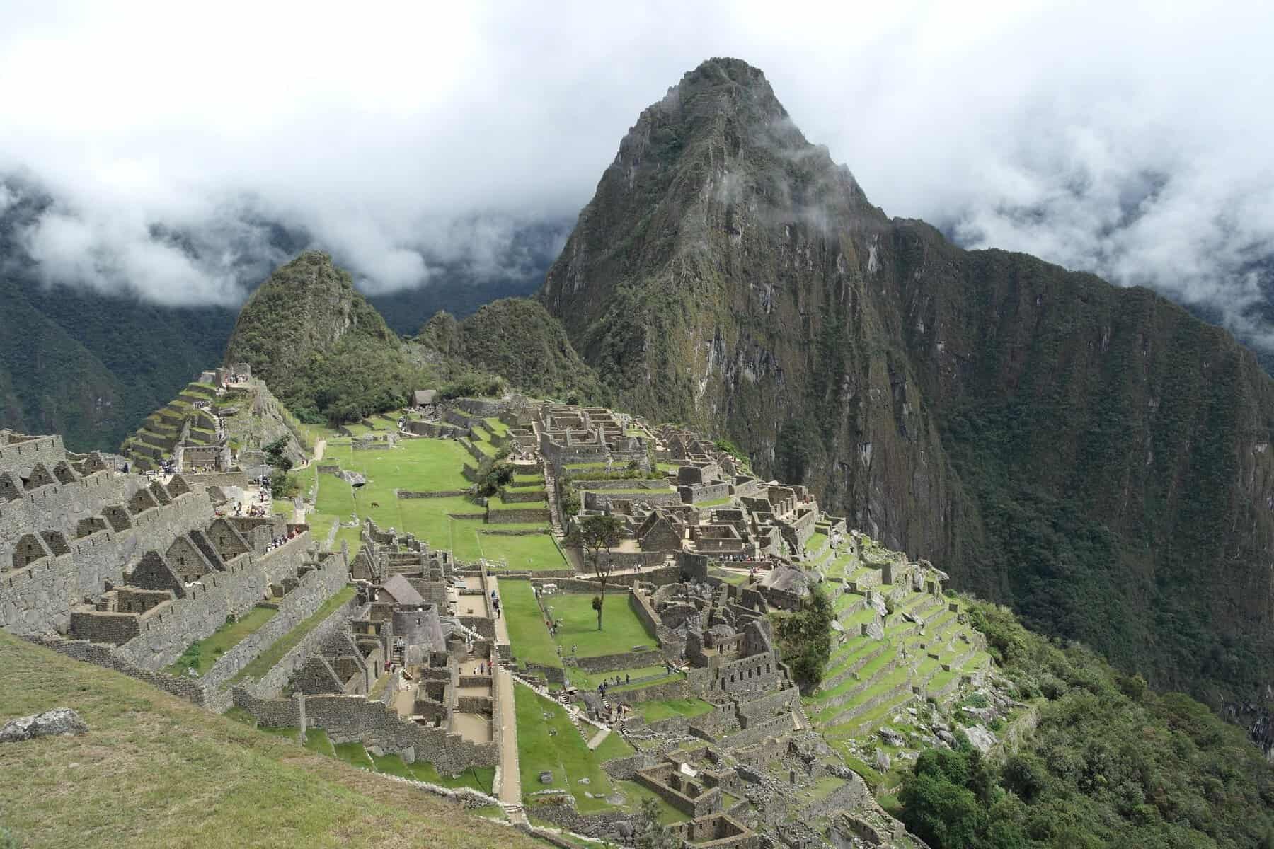 Machu Picchu among misty mountains