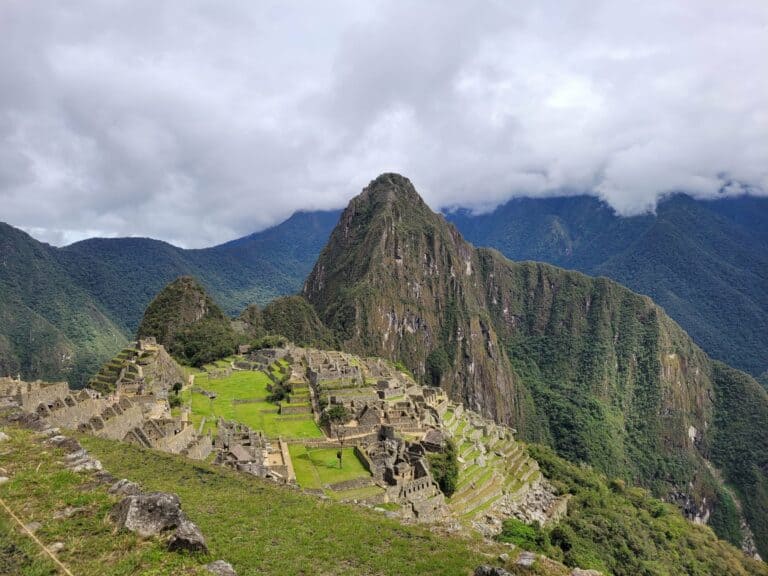 A panoramic view of Machu Picchu