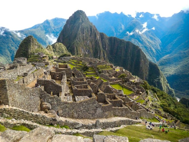The stone ruins of Machu Picchu