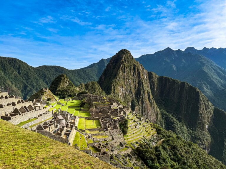 Machu Picchu under a clear sky